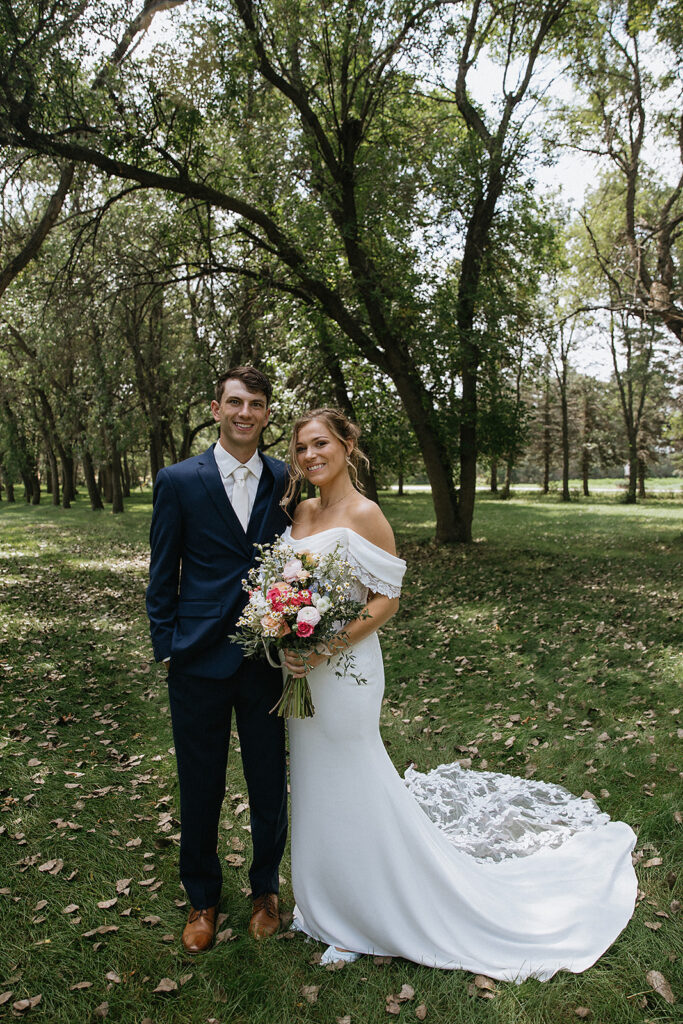 couple at their elegant bridal session