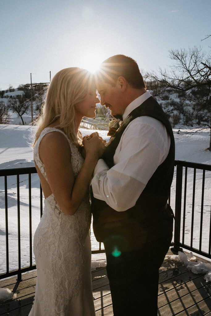 stunning winter bridal portraits