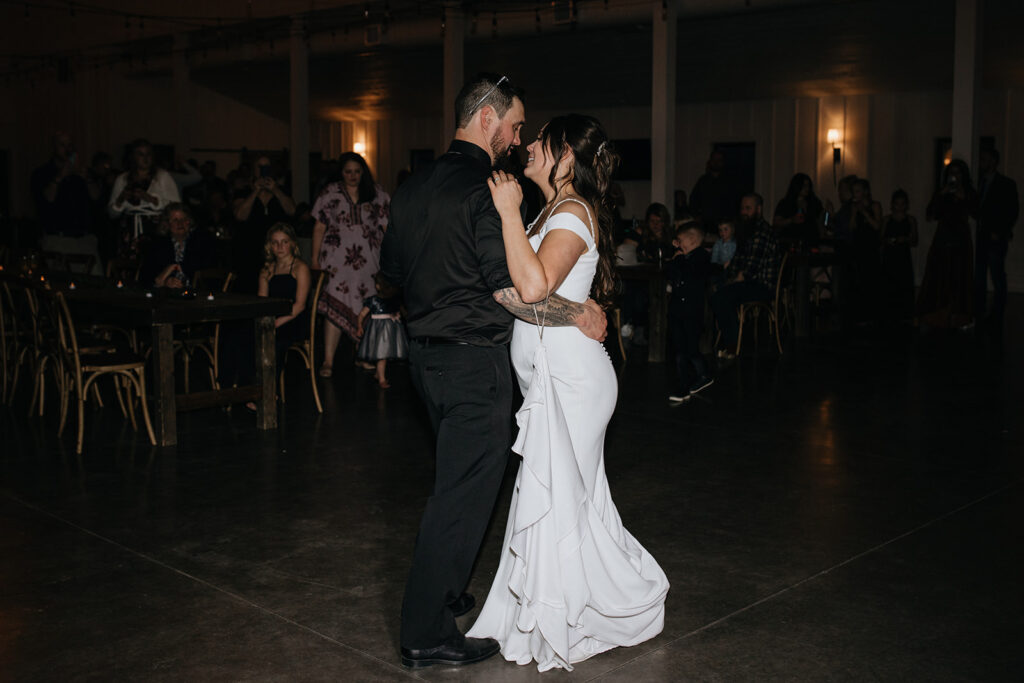 newlyweds first dance at their reception