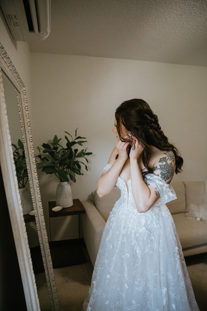 bride getting ready for her dream wedding day