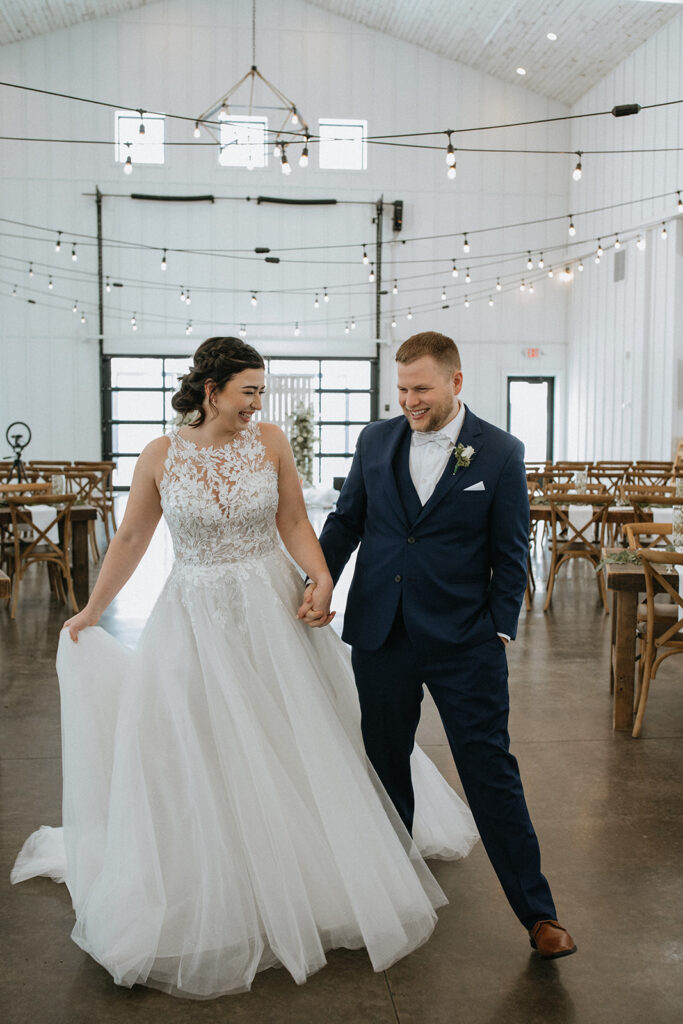 couple dancing during their bridal session