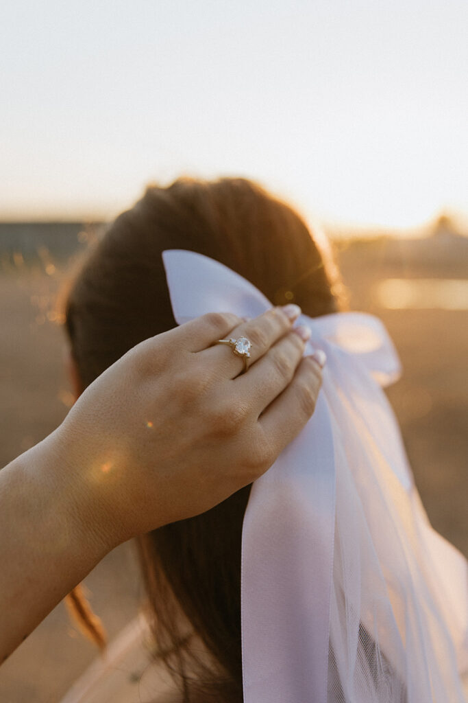 stunning closeup shot of the engagement ring