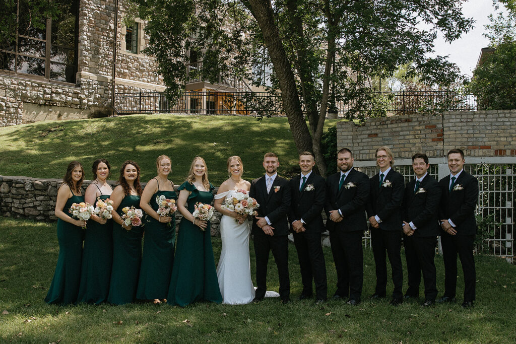 cute picture of the bride and groom with their friends