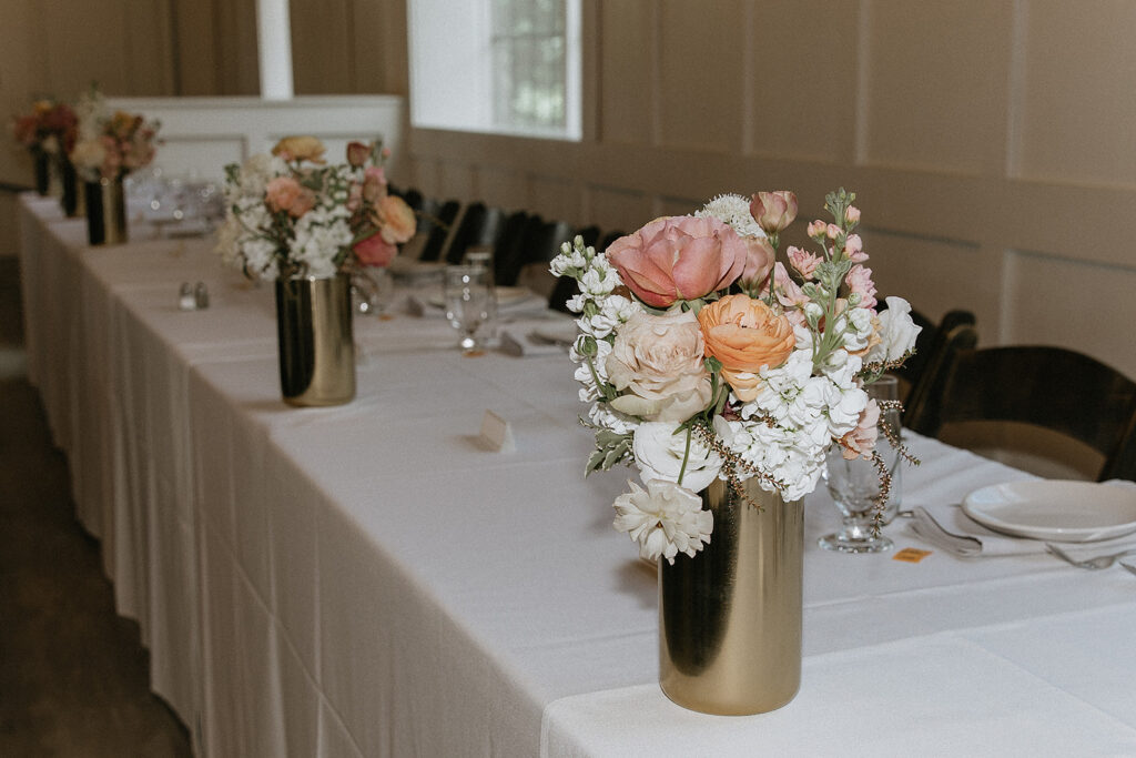 stunning florals at the reception