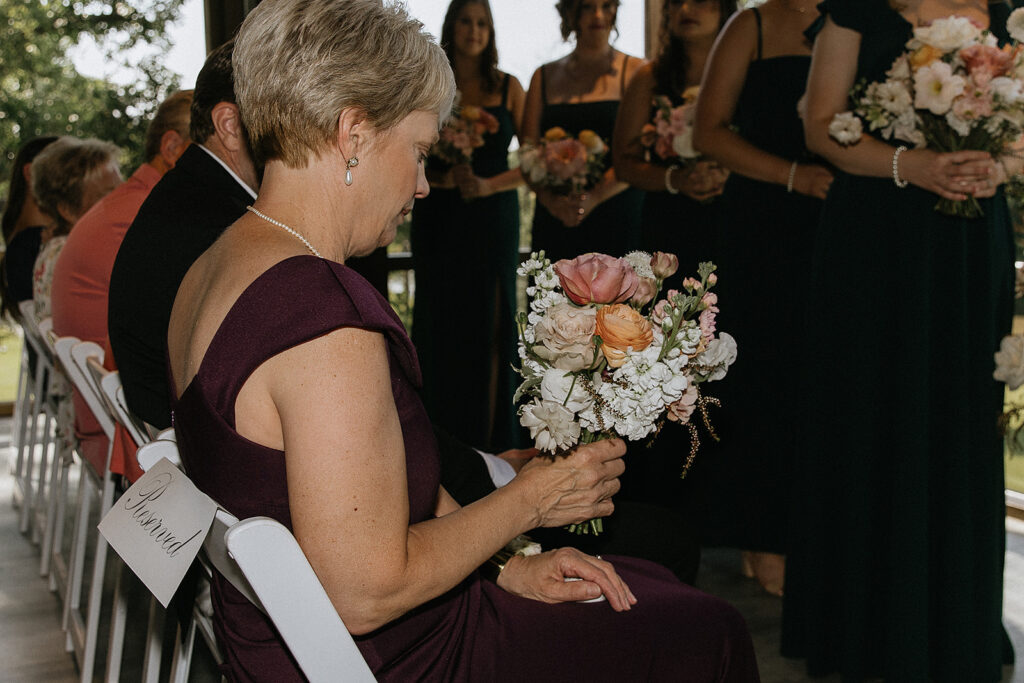 guests at the intimate wedding ceremony