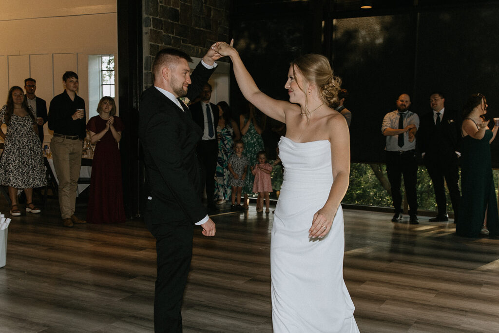 newlyweds first dance at their reception