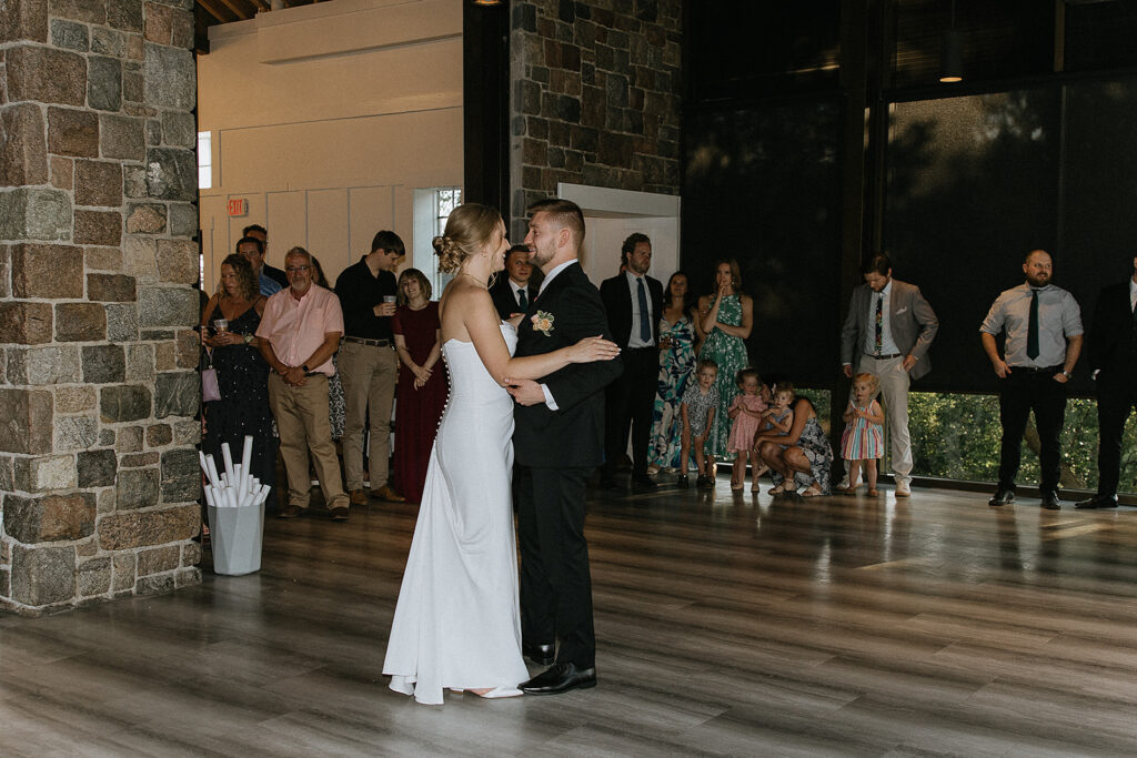 cute couple at their dream reception party