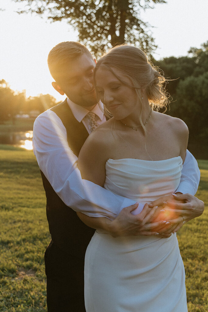 happy couple at their dream wedding