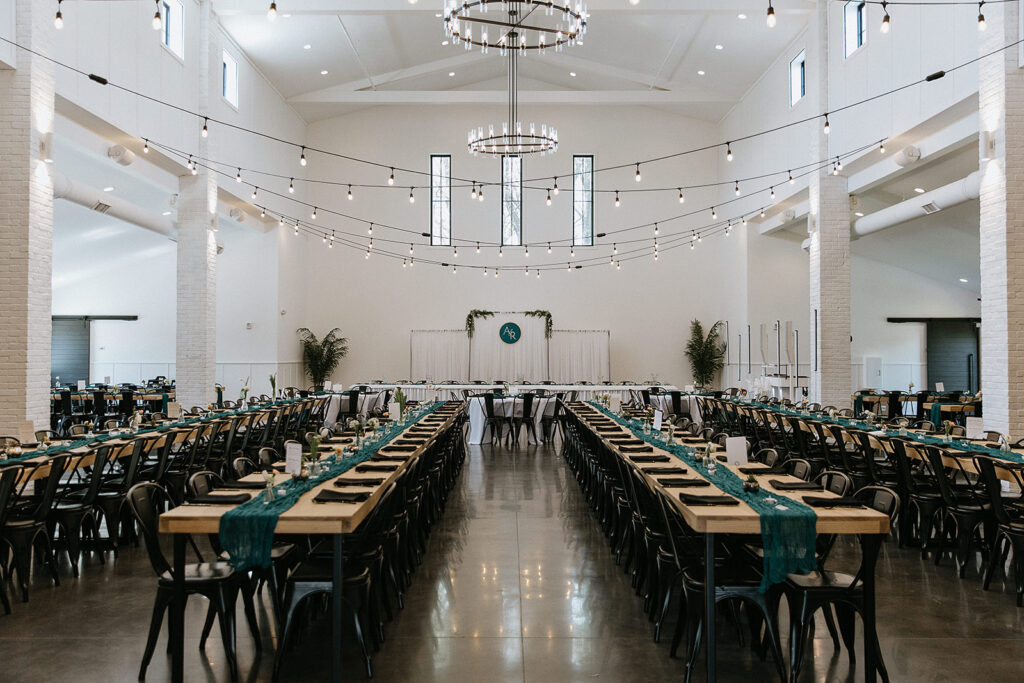 stunning wedding reception space
