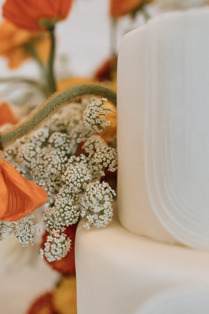 beautiful florals at the reception party