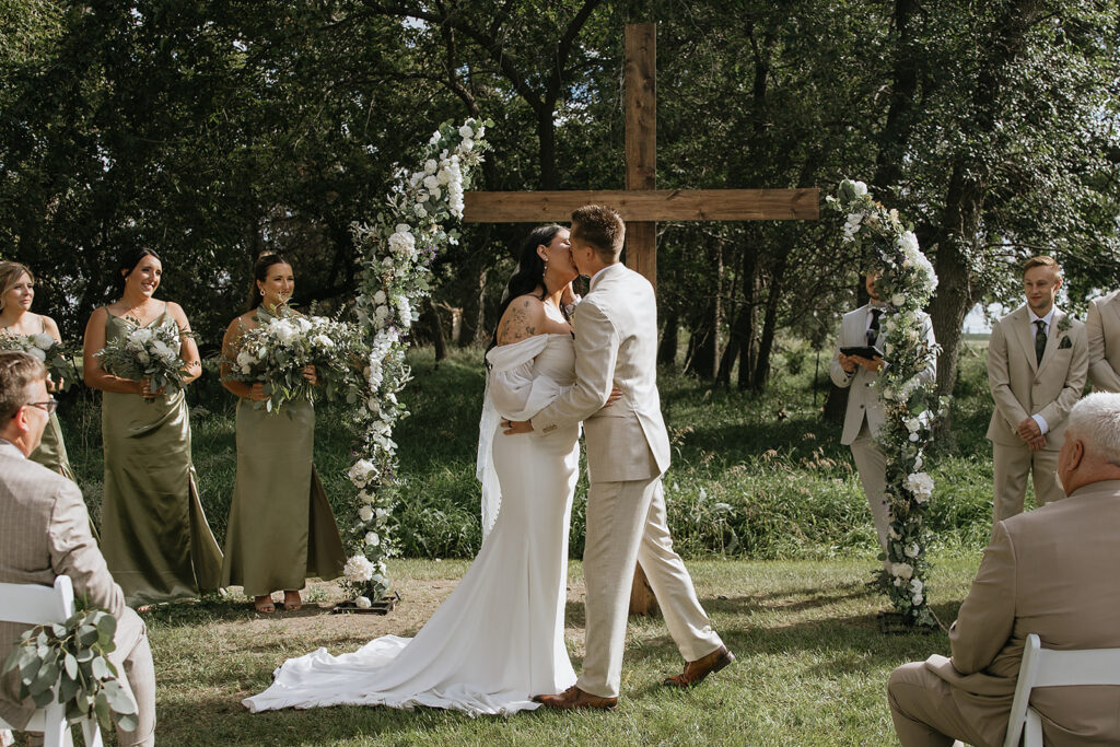 Morgan & Cole’s Luxe Prairie Meadow Events Wedding in Dawson, North Dakota