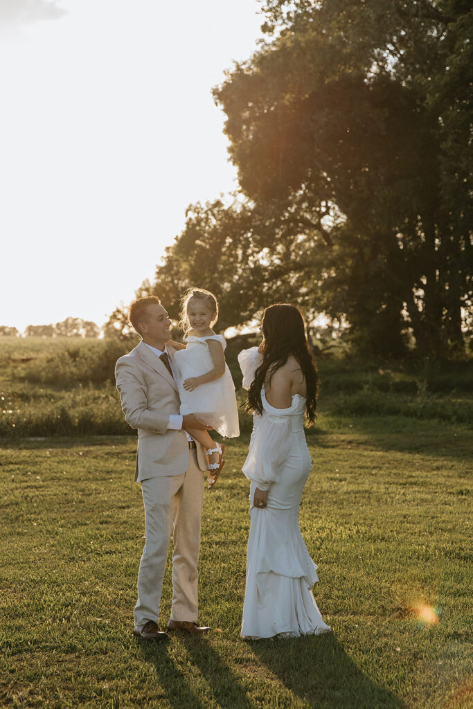 golden hour bridal portraits