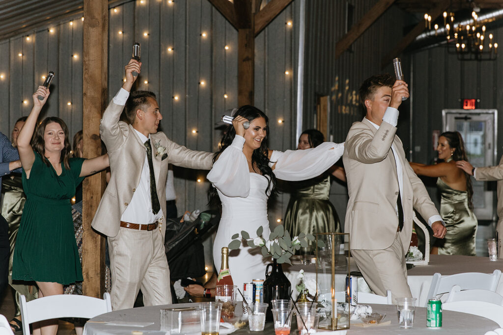 fun wedding reception party