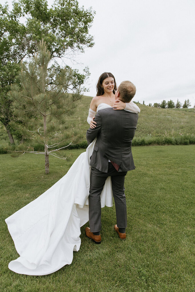 cute couple dancing during their photoshoot