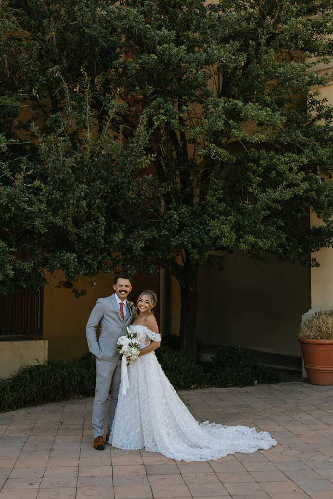 cute couple at their dream wedding