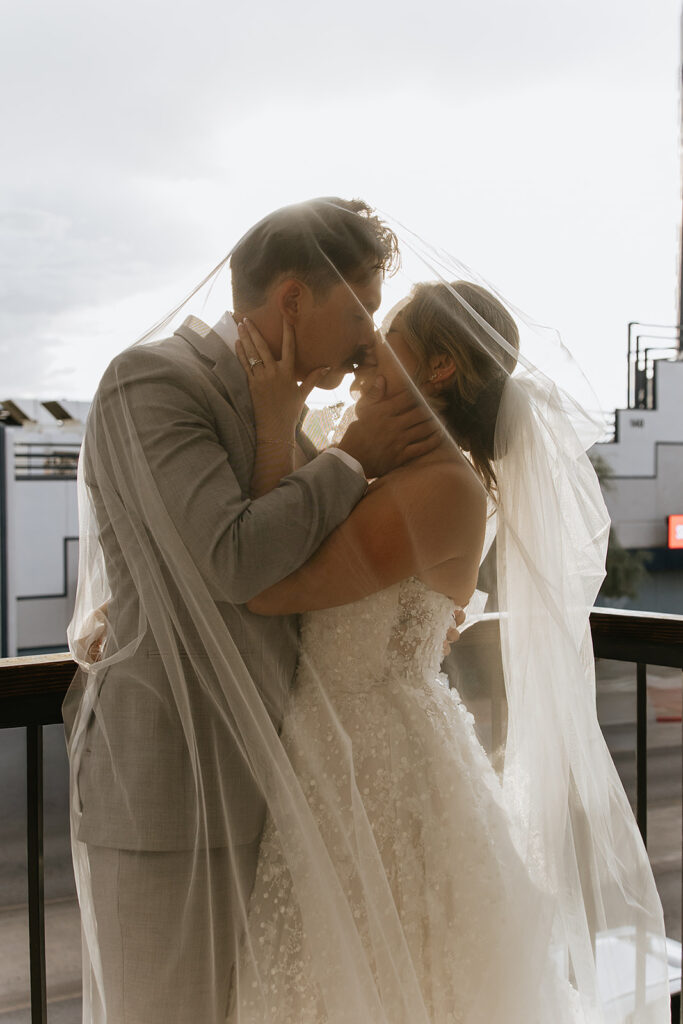 golden hour bridal session