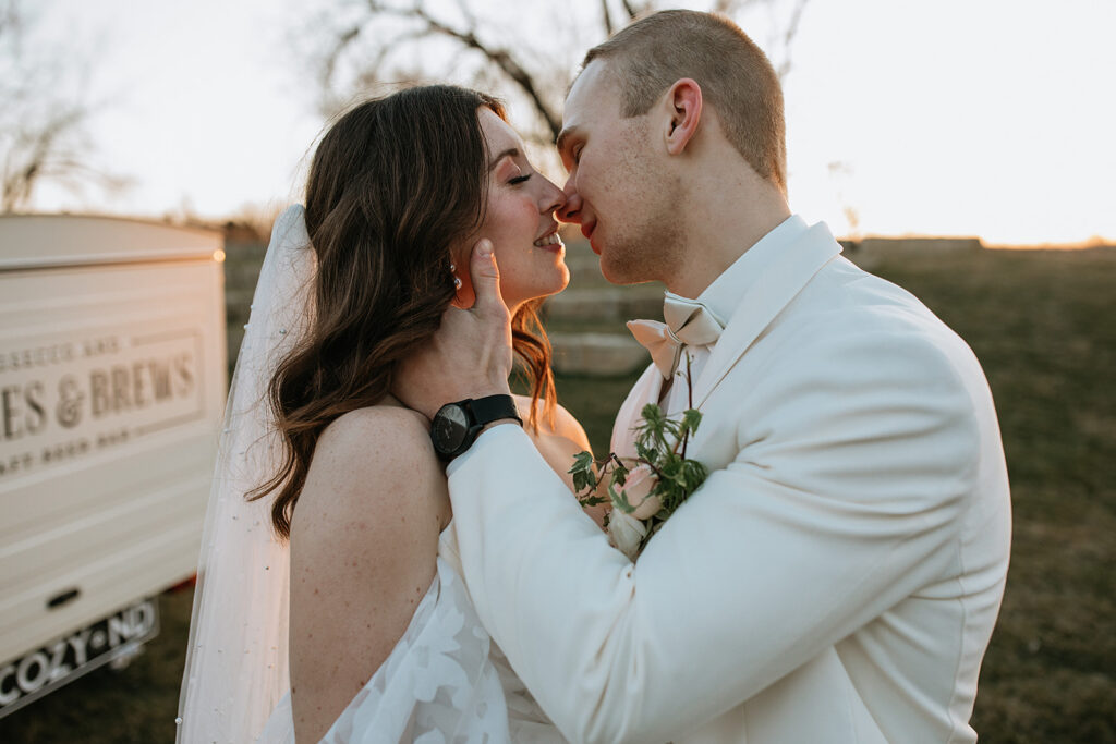 cute picture of the newlyweds at their dream session